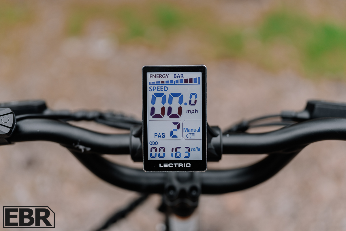 Lectric XP Trike display